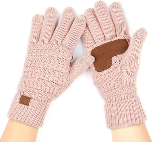 CozyCrest Knit Gloves